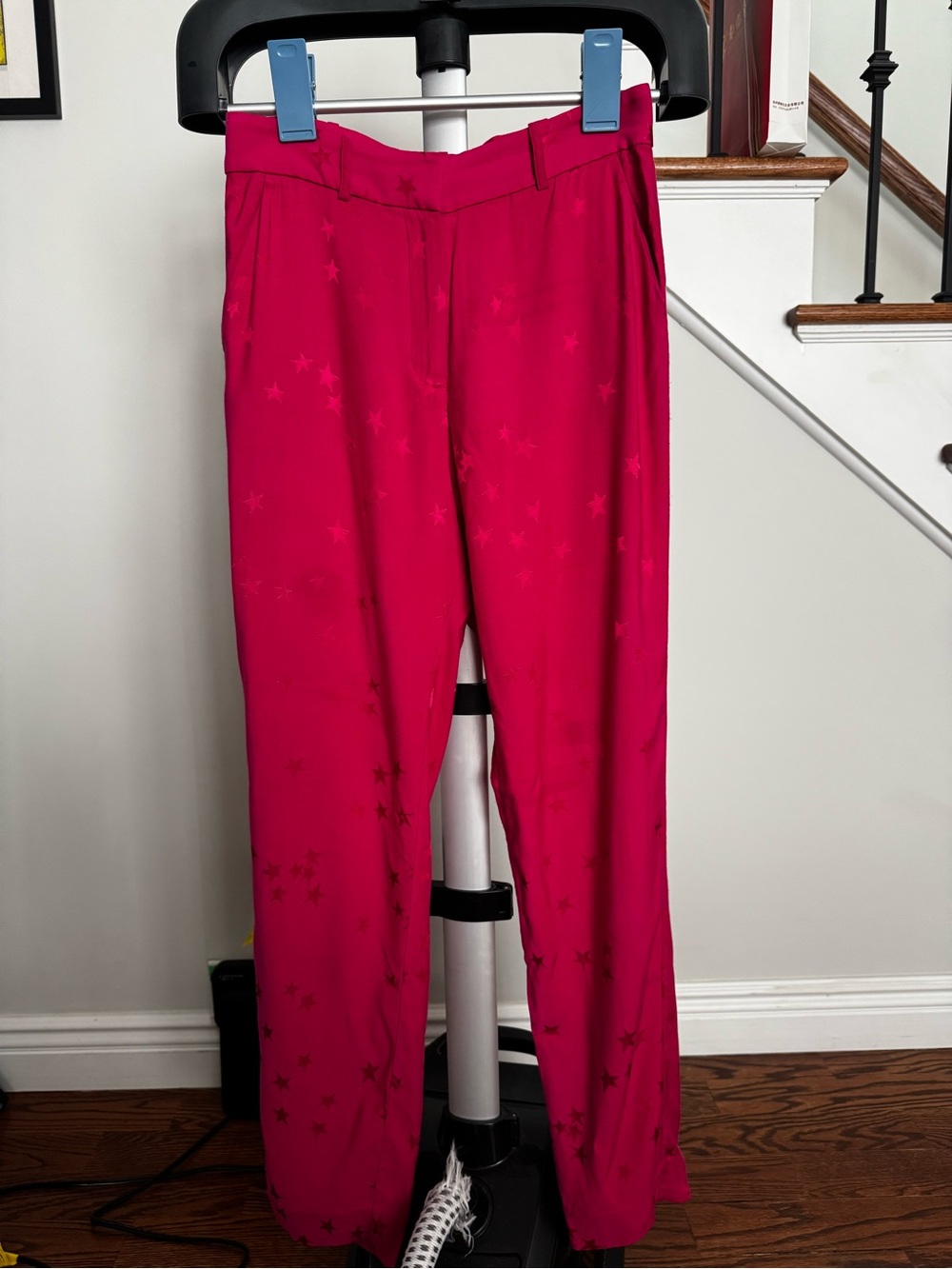 Equipment *Tabitha Simmons Pink Star print trouser size 6